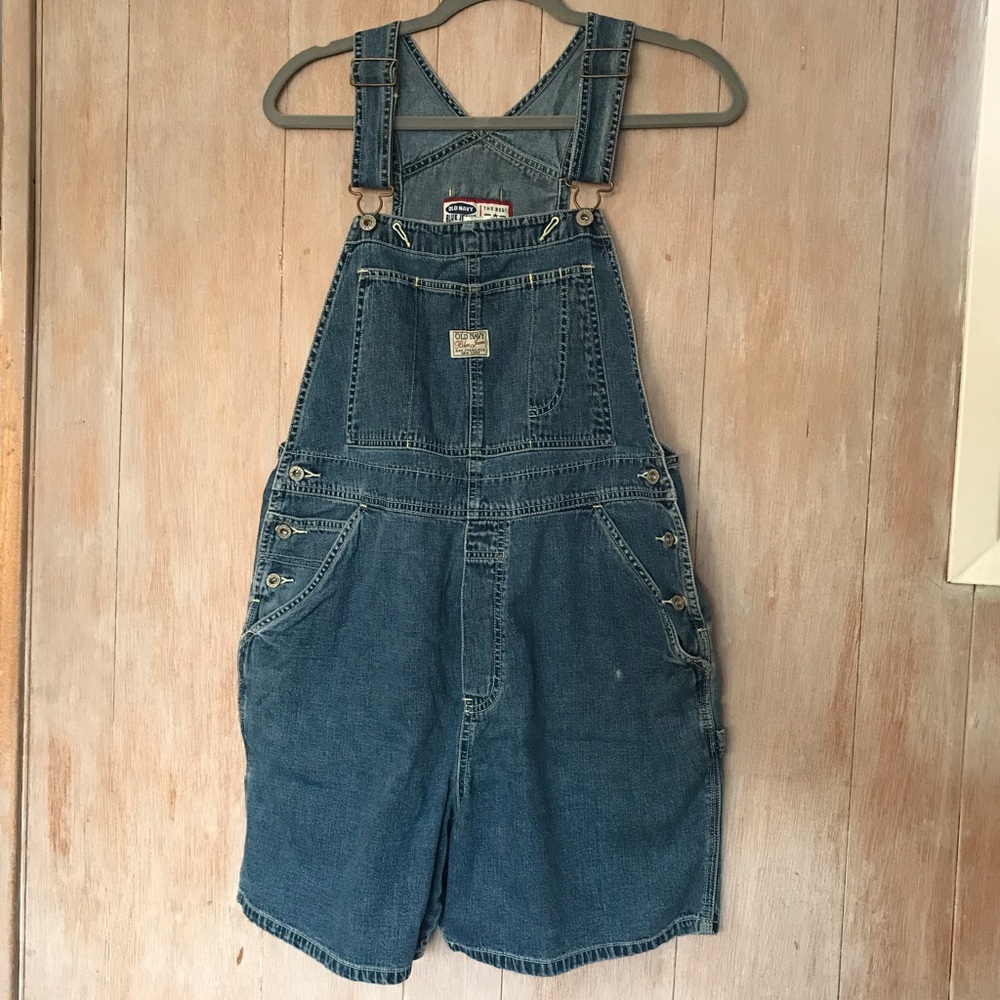 Old Navy Denim Overalls Shorts